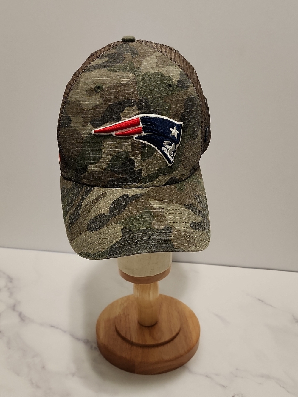 New England Patriots NFL Camouflage Cap with Patriots Logo